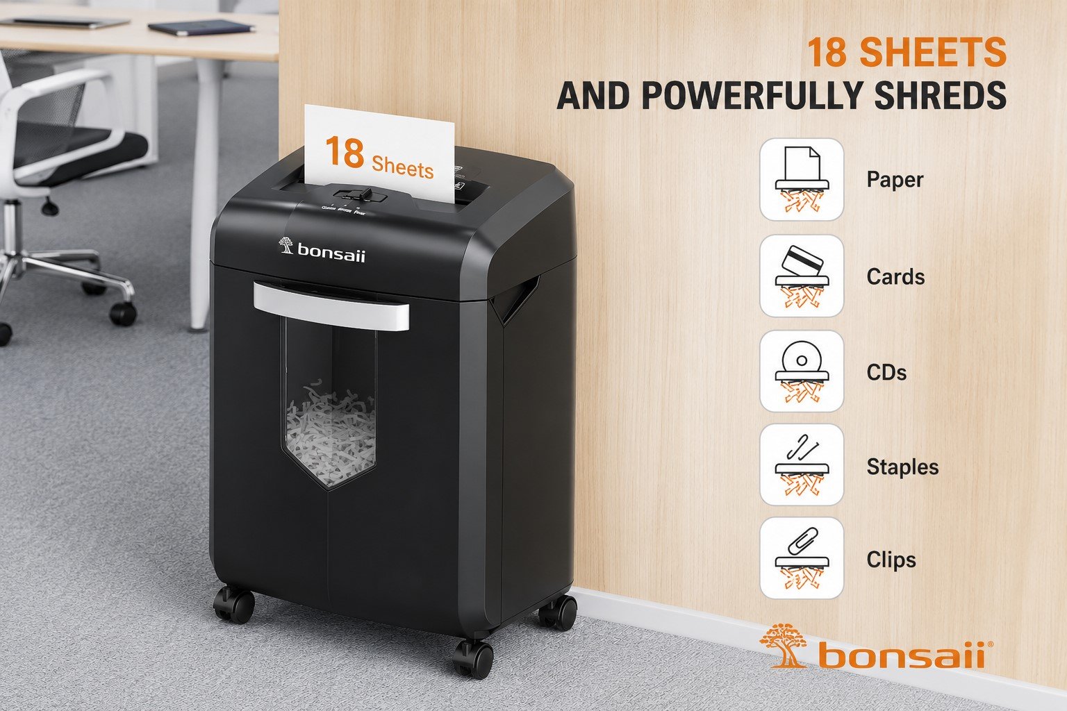 Bonsaii document shredder