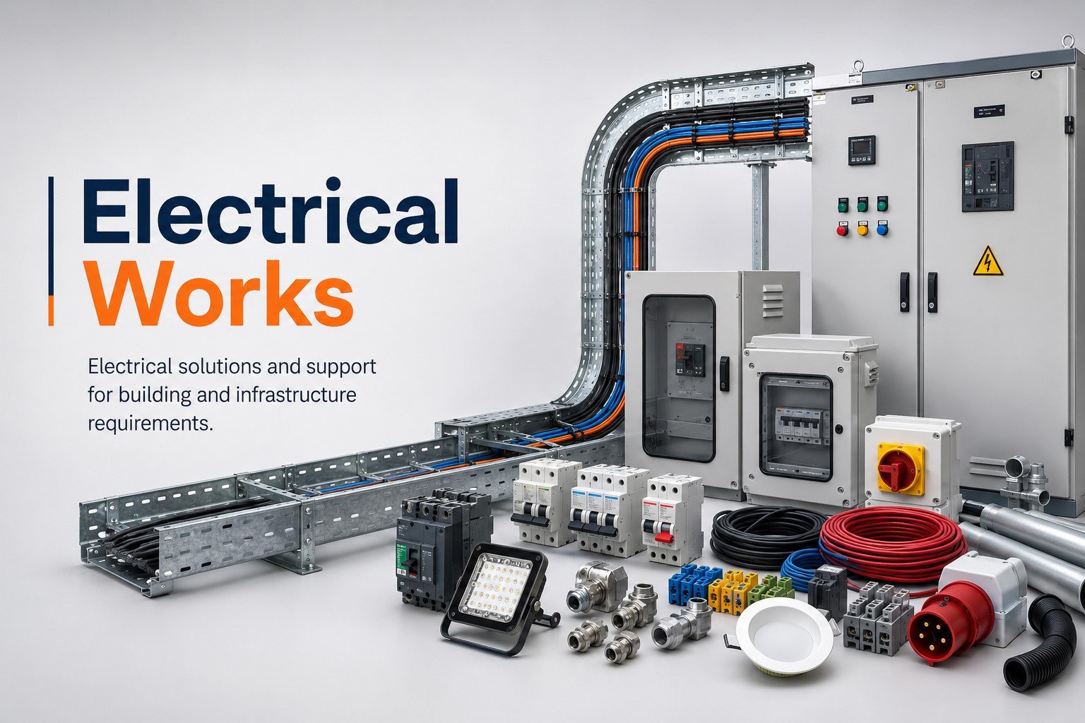 Electrical works for commercial MEP projects