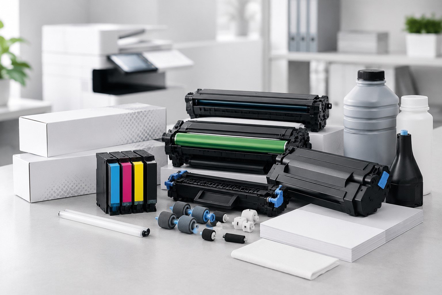 Printer toners and printing supplies